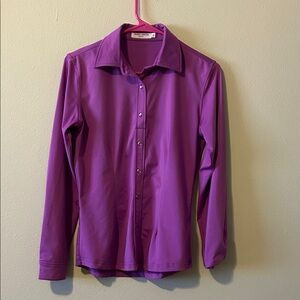Button-Down Shirt for Kids - Purple Long Sleeve